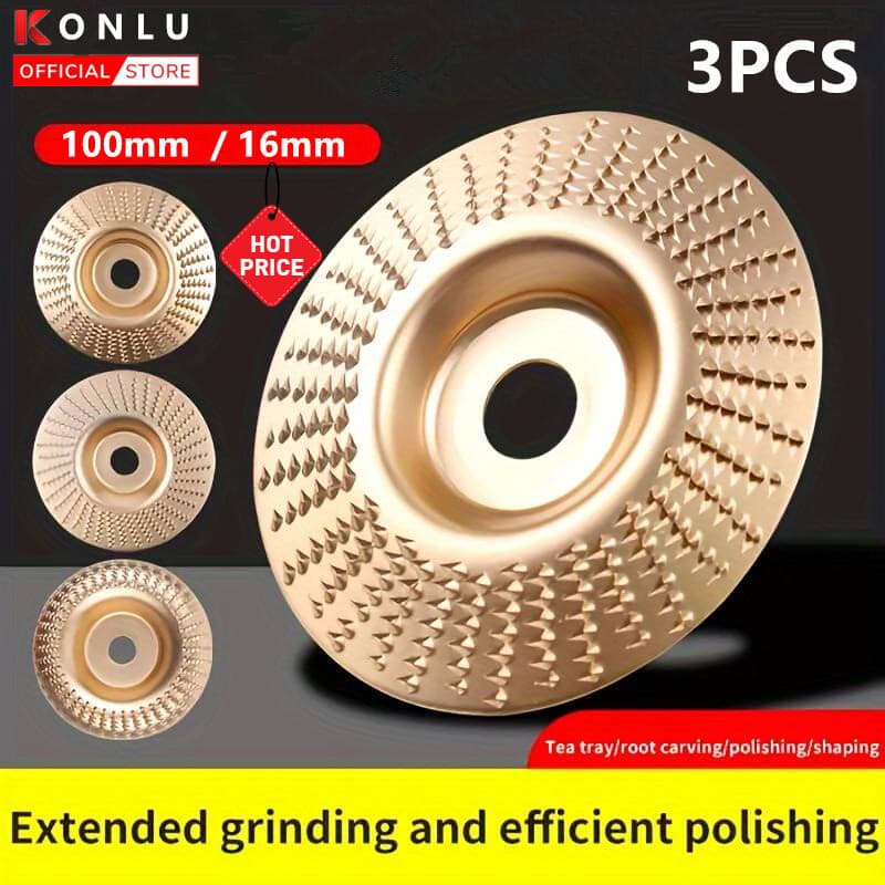 3pcs ใบขัดไม้ ใบเจียร์ไม้ ใบเจียร์แกะสลัก 100mm โลหะท บุ้งขัดไม้ แผ่นขัด แกะสลักไม้ ใบเจียร์แกะสลัก บุ้งขัดไม้ รูปที่ 9