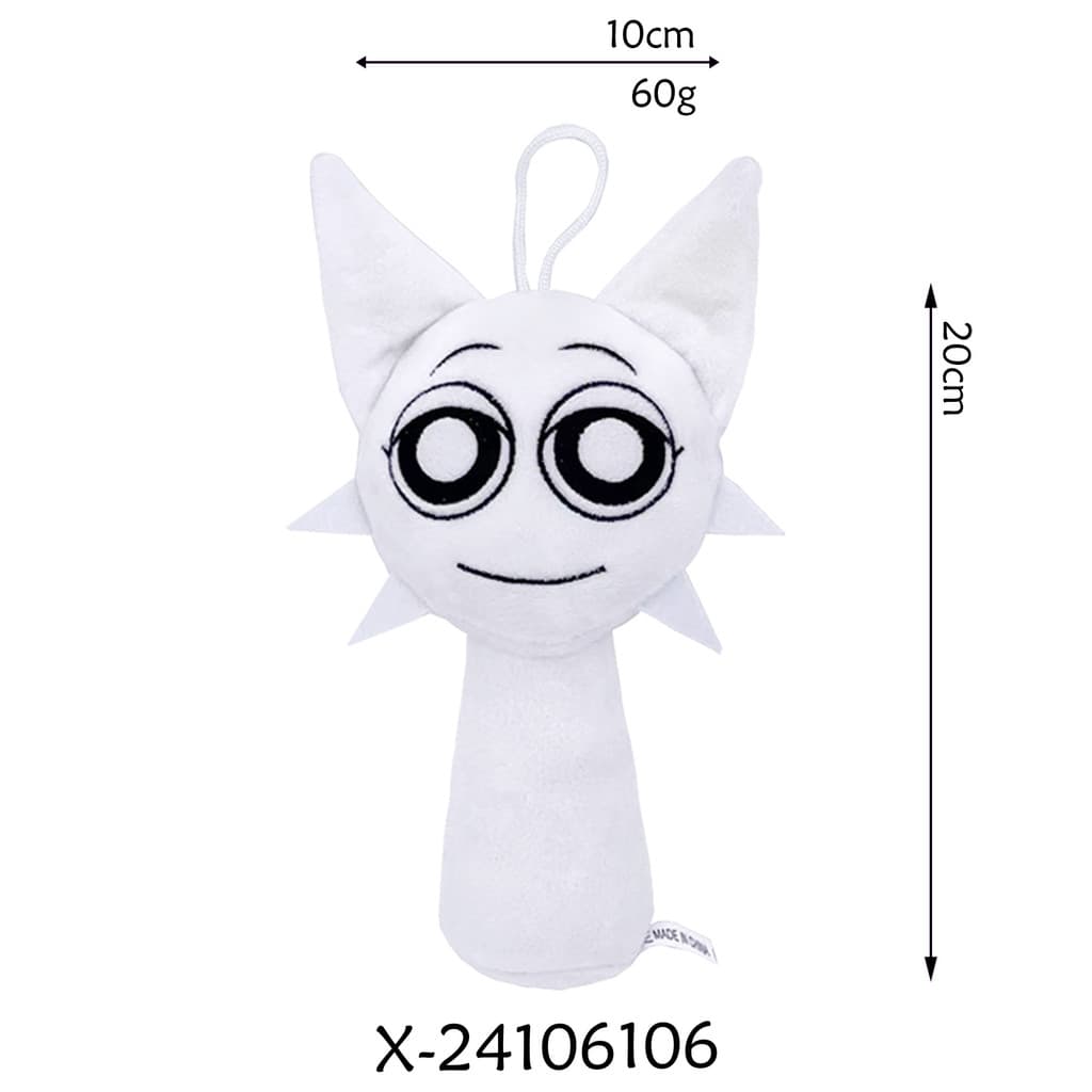 Sprunki Plush Toy Sprunki Incredibox เกมสีเทา Venda Oren ตุ๊กตาตุ๊กตากระเป๋าจี้ รูปที่ 4