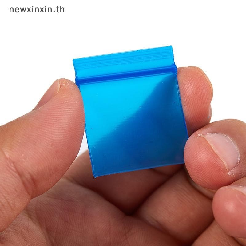 ^N^ 100 ชิ้นถุงบรรจุภัณฑ์พลาสติก Ziplock บรรจุภัณฑ์ยากระเป๋าใหม่ Mini Zip Lock กระเป๋าซิปกระเป๋า Ziplock {T} รูปที่ 3
