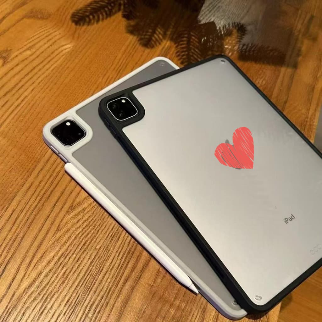 เคสiPadอะคริลิคใสสําหรับGen7 Gen8 Gen9 Air4 Air5 Air6 Pro 10.5 Air3 เจน10 Pro11ป้องกันการโค้งงอป้องกันการชนกันเคสไม่มีปก รูปที่ 3