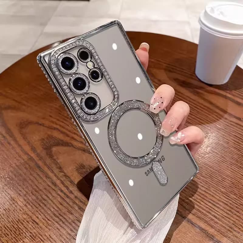 เคสกันกล้อง พร้อมเลนส์กล้อง เคส ชาร์จได้ ForSamsung A17 A07 A06 A26 A36 A56 A16 A55 A57 S24 S25 S26 FE ultra แม่เหล็ก รูปที่ 4