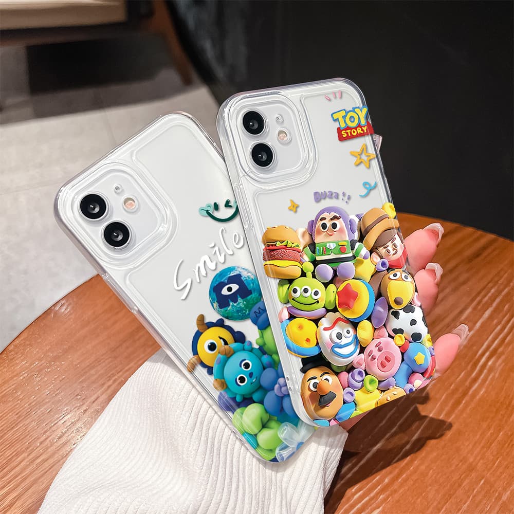 โปร่งใส เคส For OPPO A38 A18 A17 A17K A16 A16K A16S A16E A15 A15S A9 A5 A7 A5S A12 A3S A1K เคสออปโป้ Silicone เคสนิ่ม TK รูปที่ 4