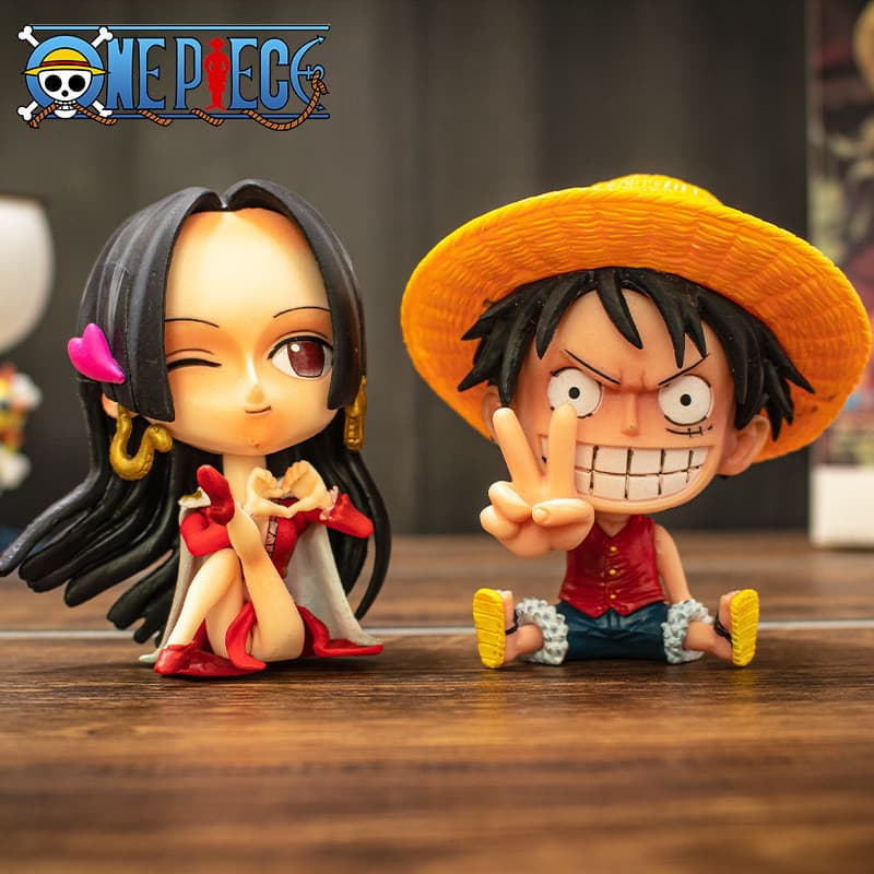 Luffy โมเดลฟิกเกอร์ อะนิเมะตุ๊กตา One Piece Zoro Sanji ลูฟี่ ขนาดเล็ก 8-10 ซม. ตัวเลขของเล่น ของเล่นสําหรับเด็ก รูปที่ 4