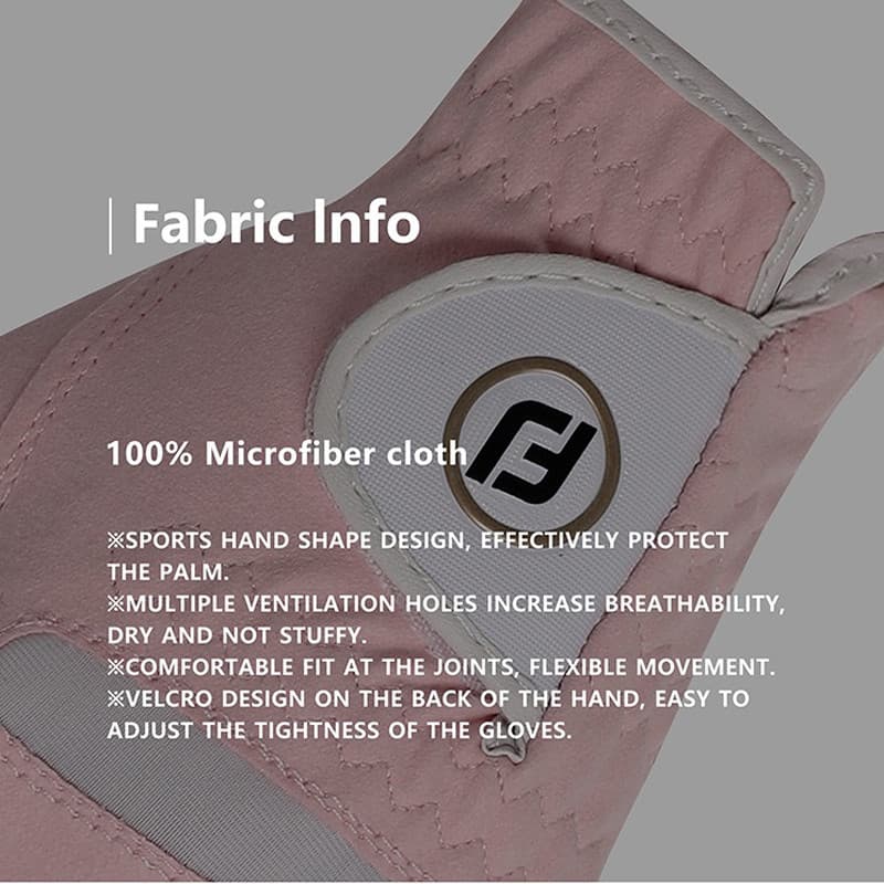 ถุงมือกอล์ฟ Footjoy ถุงมือกอล์ฟผู้หญิง 1คู่ มือซ้าย + มือขวา FJ women's WeatherSof Golf Glove 1 Pair ถุงมือกีฬา รูปที่ 3