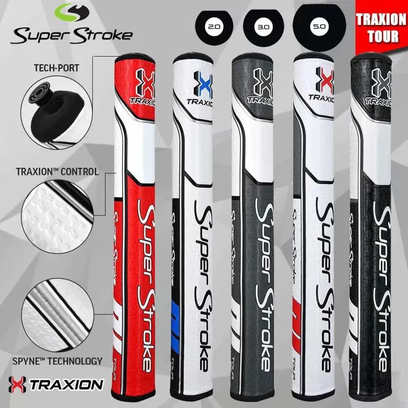 กริปไม้กอล์ฟ PU พัตเตอร์ 2.0 ตัวหนา GRIP SUPER STROKE SLIM 2.0 กันลื่น ทนต่อการสึกหรอ พัตเตอร์กอล์ฟ ปลอกด้ามจับไม้กอล์ฟ