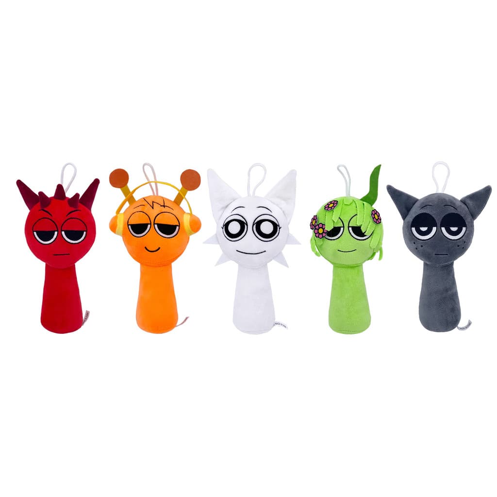 Sprunki Plush Toy Sprunki Incredibox เกมสีเทา Venda Oren ตุ๊กตาตุ๊กตากระเป๋าจี้ รูปที่ 6