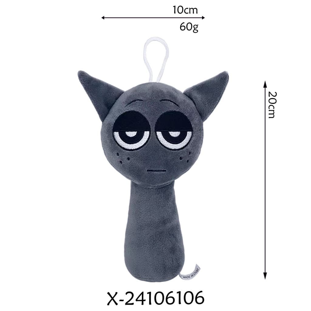 Sprunki Plush Toy Sprunki Incredibox เกมสีเทา Venda Oren ตุ๊กตาตุ๊กตากระเป๋าจี้ รูปที่ 7
