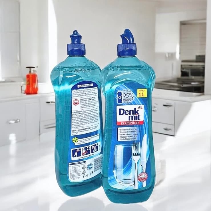 น้ำยา​แวววาว Denkmit Rinse Aid 1L น้ำยา​แวววาว สำหรับเครื่องล้างจานอัตโนมัติ น้ำยาล้างจาน รูปที่ 3
