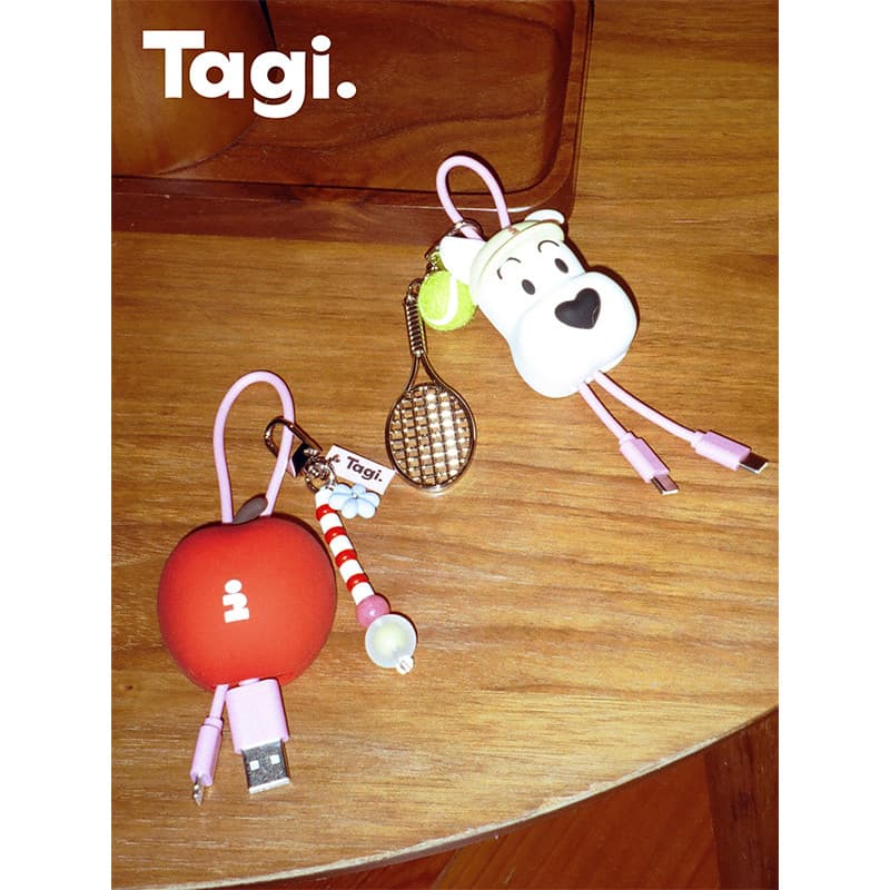 Tagi. Portable Charging Cable "Tennis haha“ รูปที่ 1