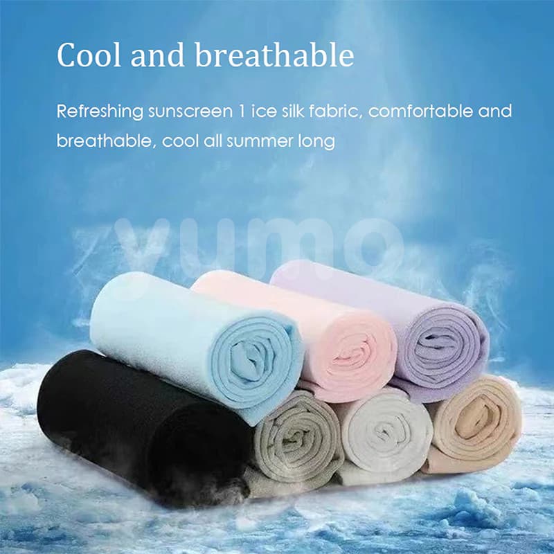 ผ้าคลุมแขนป้องกันแสงแดด Ice Silk สำหรับทุกเพศ ปกข้อศอก ปั่นจักรยานกลางแจ้ง แขนแขนป้องกัน UV เย็นสบาย รูปที่ 7