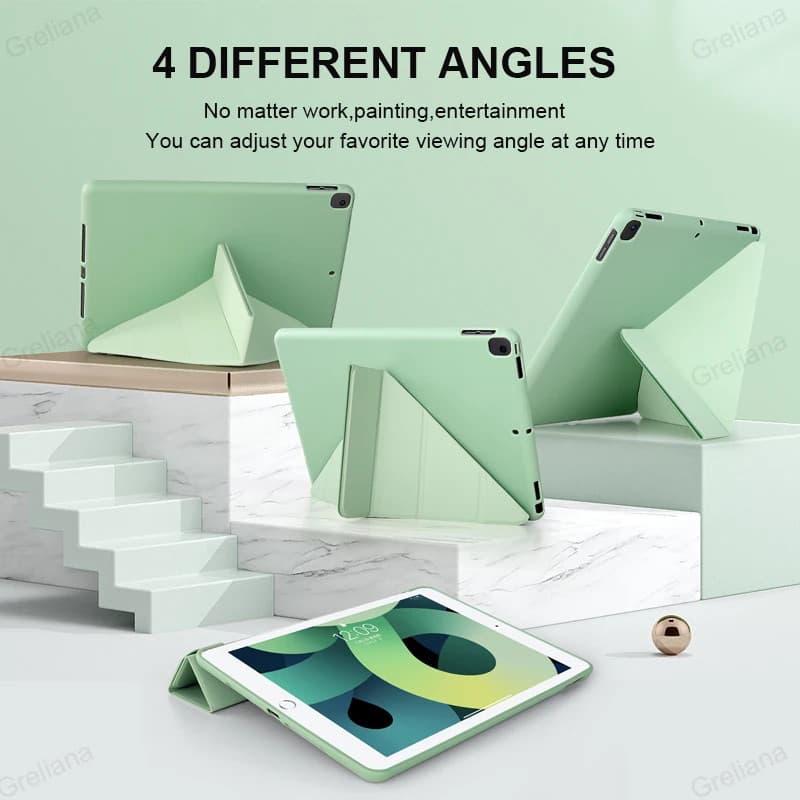 For ipad 9.7 Case Leather Silicone Soft Back For ipad 6th Generation Case Smart Cover For ipad 10.2 10.5 รูปที่ 5