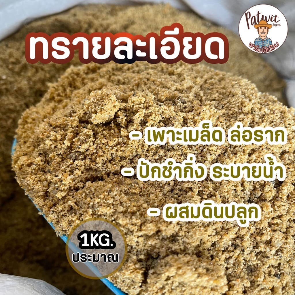 ทรายละเอียด ปลูกต้นไม้ ร่อนละเอียด เพาะเมล็ดล่อราก ปักชำ ผสมดินปลูก ไม้อวบน้ำ แคตตัส หนักประมาณ1KG. รูปที่ 2