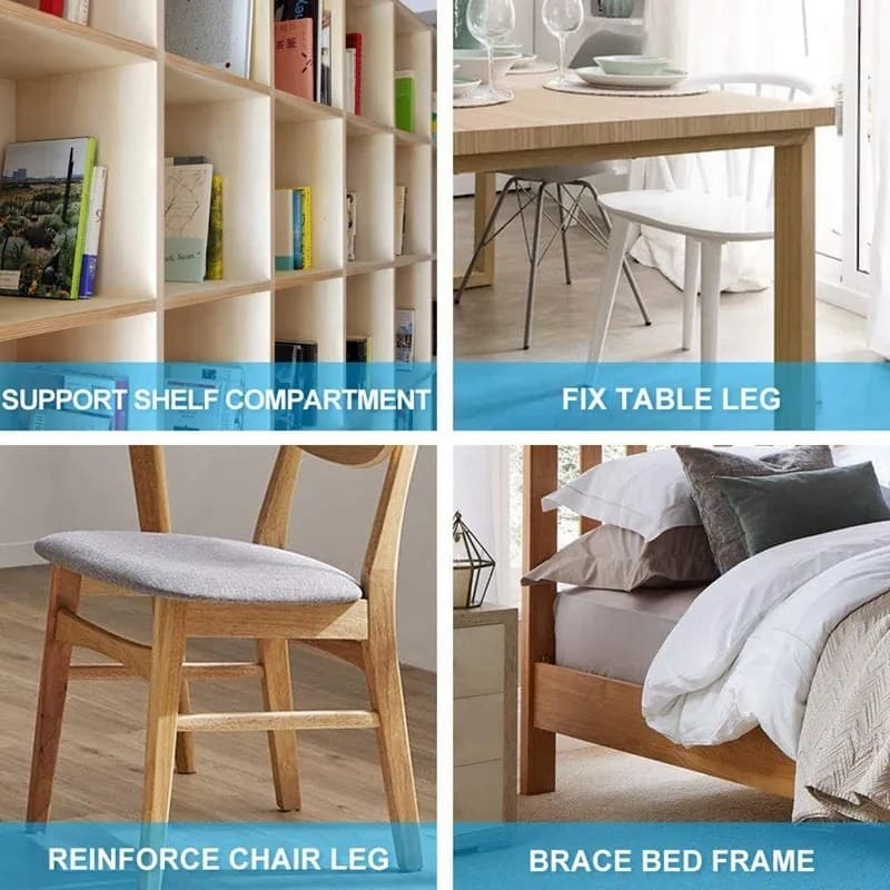 ขายึดมุมสแตนเลส Trapeziform - วงเล็บมุมเฟอร์นิเจอร์รูปตัว L - 90° กรอบรองรับสามเหลี่ยมชั้นวางขวา - ตัวยึดร่วมตู้พร้อมสกรู รูปที่ 5