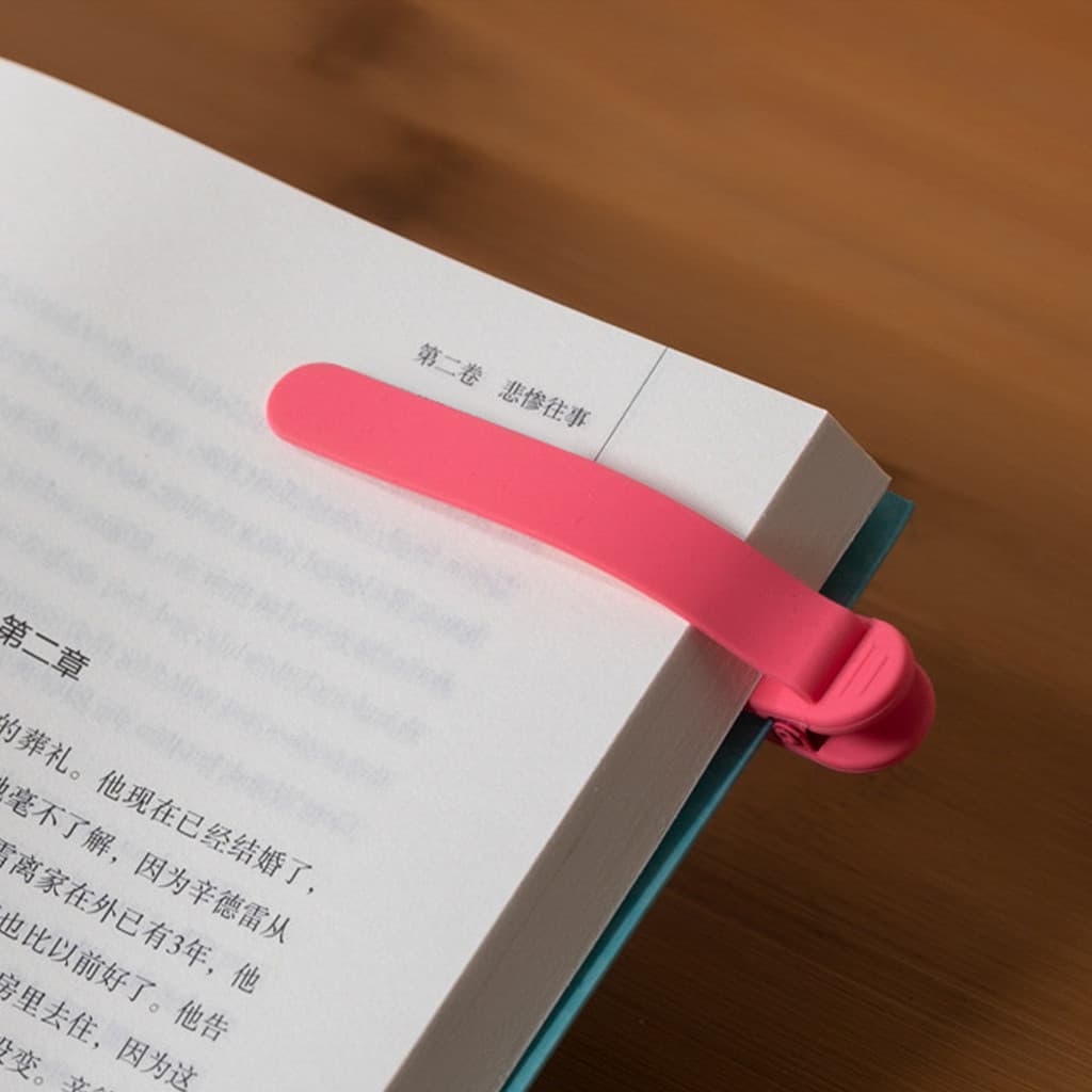 ที่คั่นหน้าหนังสือ bookmark สมาร์ทบุ๊คมาร์คซิลิโคน บุ๊คมาร์คนวัตกรรม คลิปออน บันทึกหน้าอัตโนมัติ เปิดและปิดเมื่อใดก็ได้ รูปที่ 2