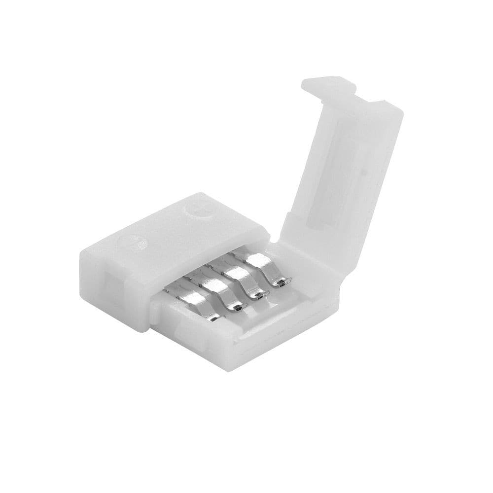 1 Pc 4Pin Led Strip Connector LT Cross Shape PCB มุมสําหรับ RGB 3528 5050 Clip-on Coupler Led Strip อุปกรณ์เสริม รูปที่ 3