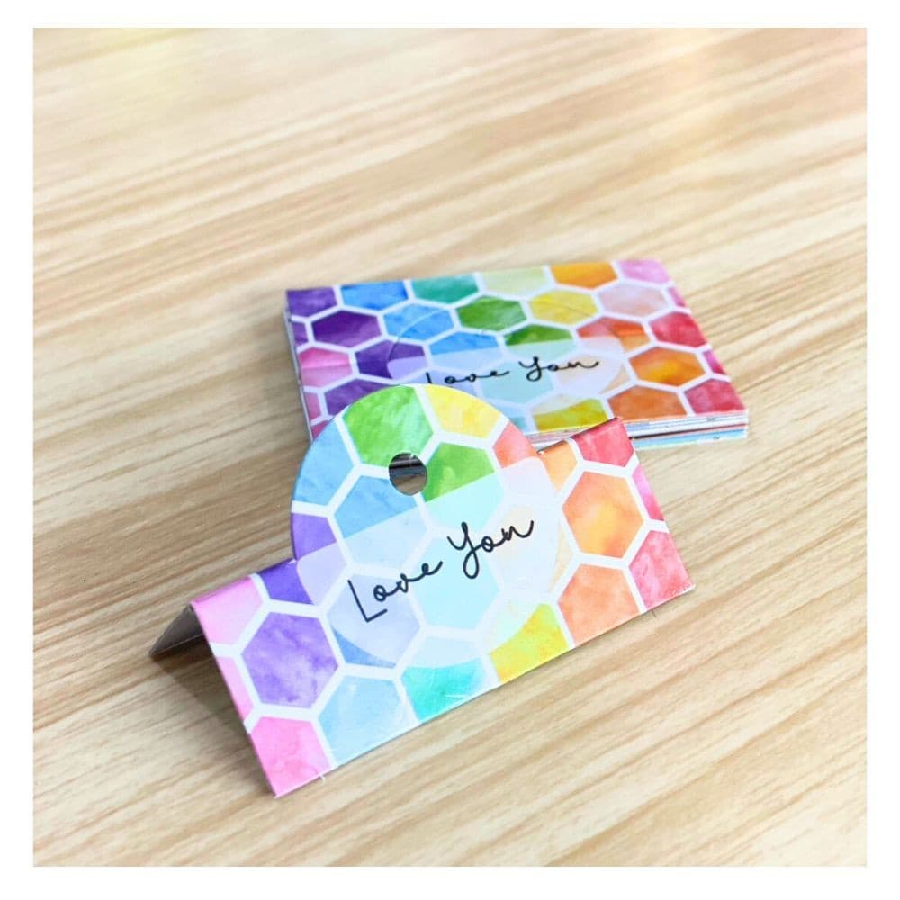 ป้ายหัวแผง 6.5 x 5 cm 100 ชิ้น ป้ายกิ๊ฟชอป หัวกระดาษ หัวแผงติดถุงพลาสติก มีเจาะรูแขวน รูปที่ 9