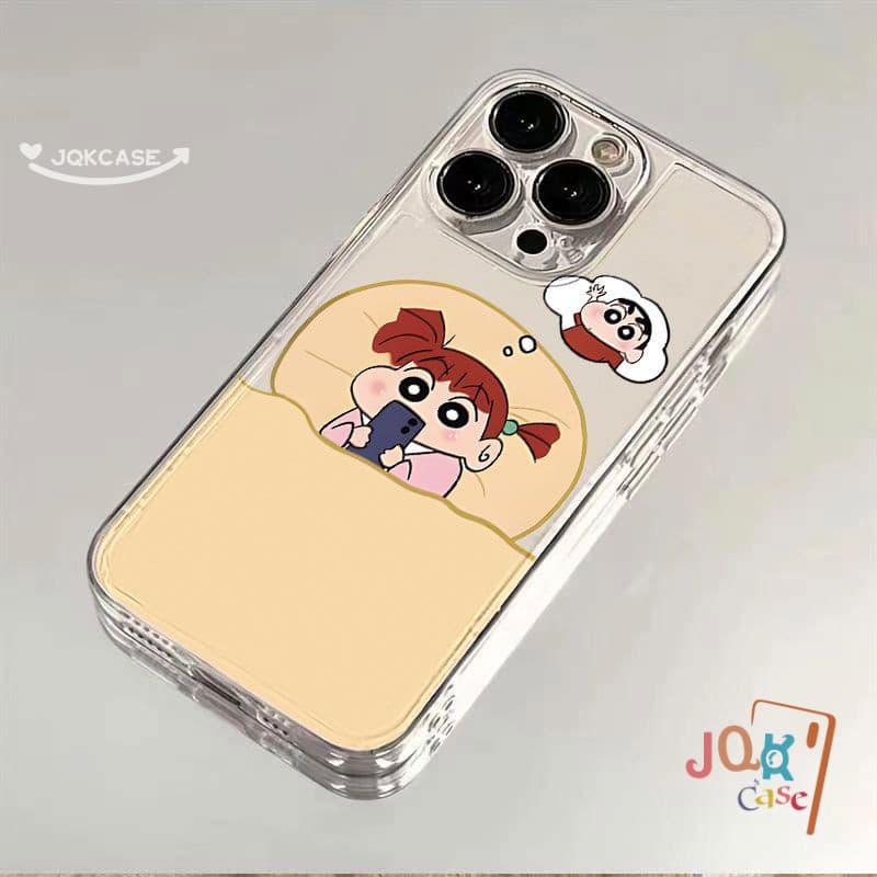 น่ารัก เคส ชินจัง สำหรับ Samsung A55 A51 A05 A05S A03 A13 A12 A11 A15 A03s A30 A52 A06 A50 A32 A35 A14 A02s A20 A10s TPU รูปที่ 4