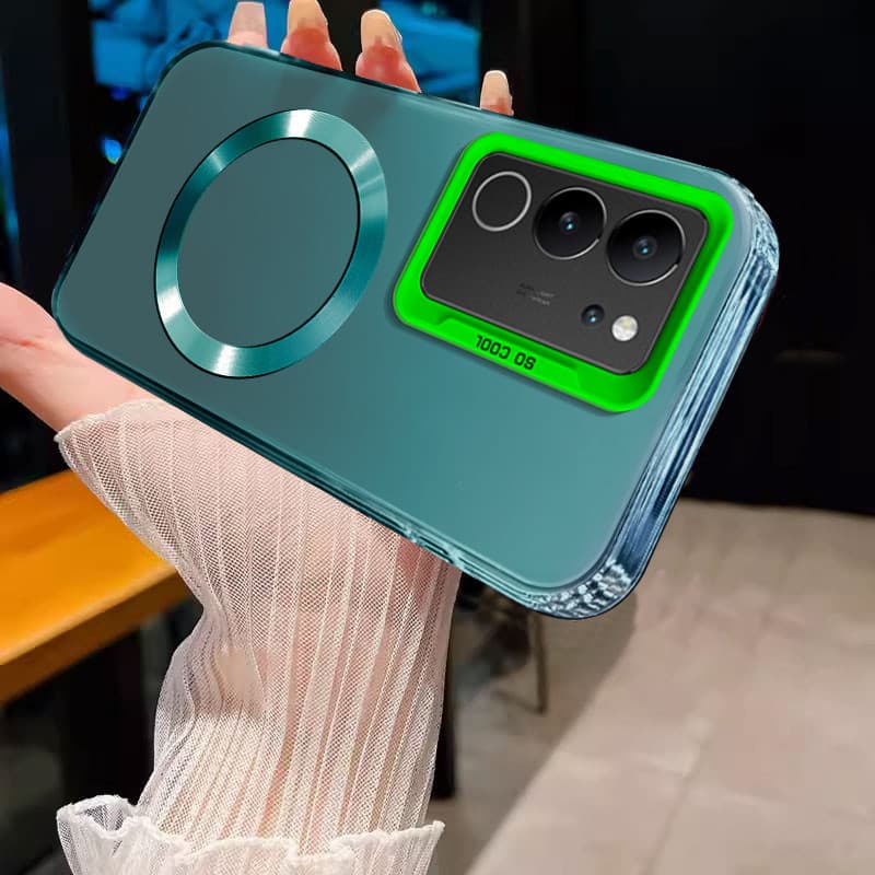 ปลอกสําหรับ VIVO V29 5g V29E 5g V29 PRO แม่เหล็กไร้สายสีเงินออกแบบใหม่เคสโทรศัพท์ SJSFDDR รูปที่ 4