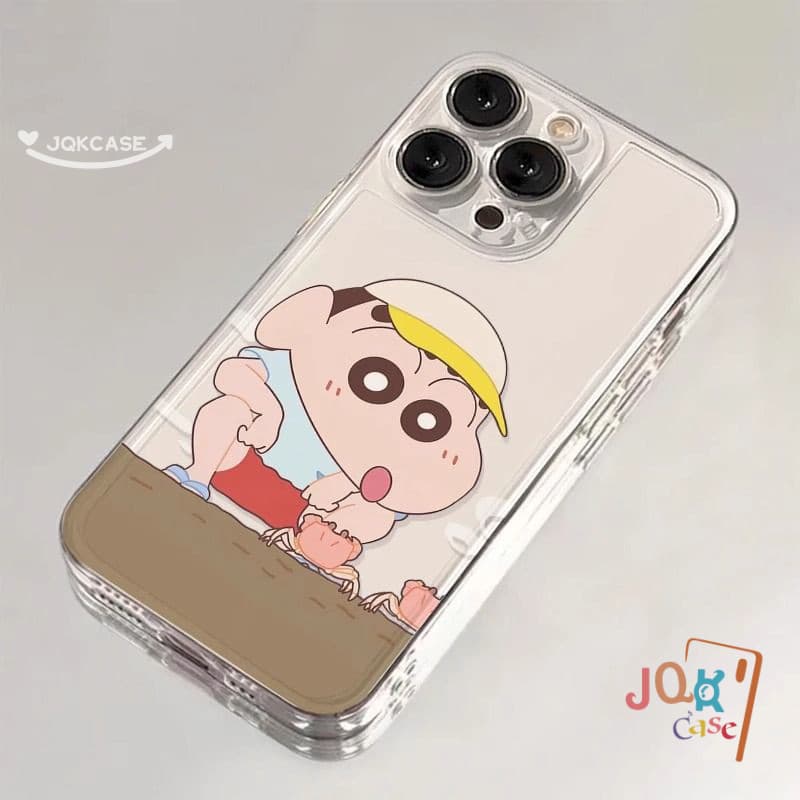 น่ารัก เคส ชินจัง สำหรับ Samsung A55 A51 A05 A05S A03 A13 A12 A11 A15 A03s A30 A52 A06 A50 A32 A35 A14 A02s A20 A10s TPU รูปที่ 5
