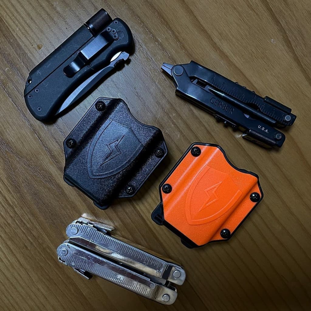 ปลอกหลายเครื่องมือ EDC Multi Tool Sheath Holder Holster ปลอกปรับได้พร้อมคลิปด้านหลัง สไตล์ Techwear รูปที่ 9