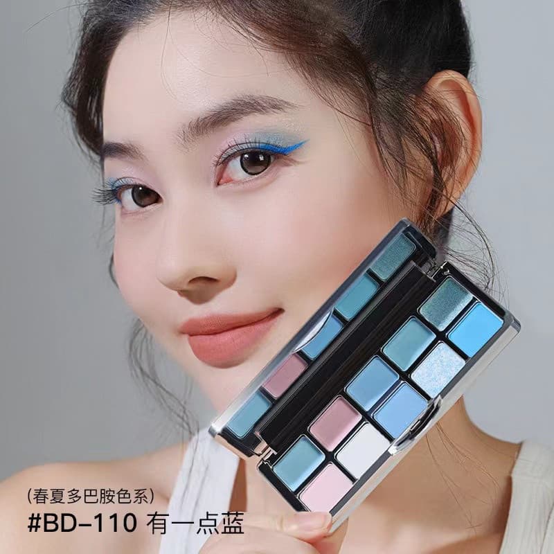 Shedella Matte Brightening Eyeshadow Palette กันน้ําและป้องกันเหงื่อ รูปที่ 8