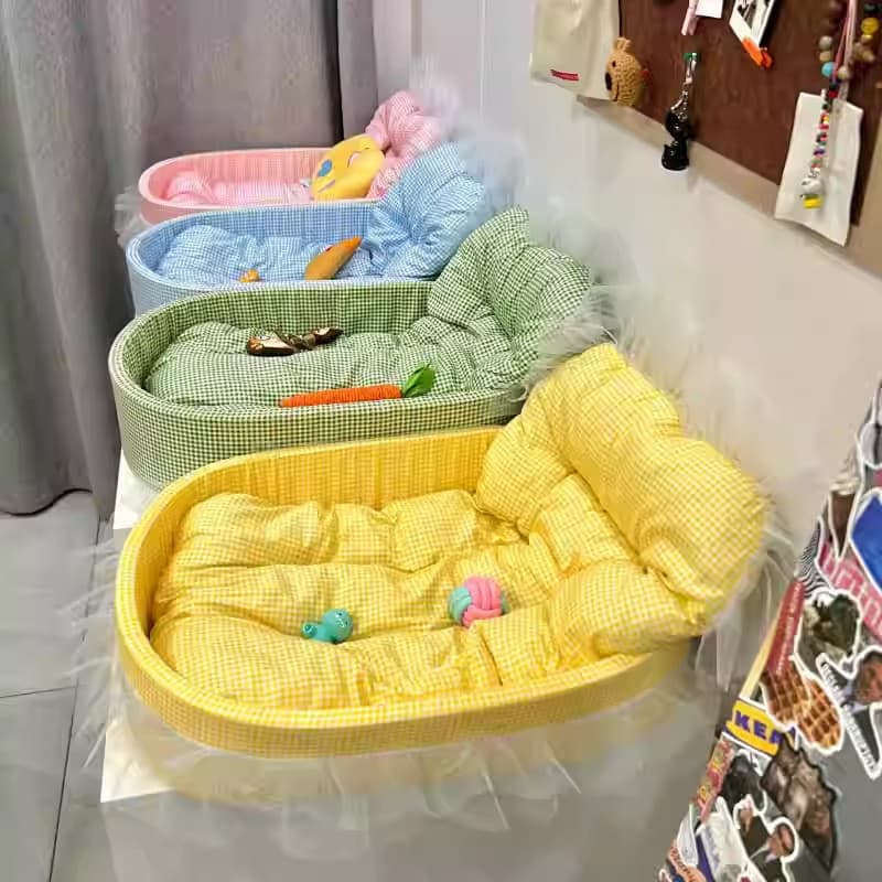 ที่นอนสัตว์เลี้ยง60x40 cm สุนัข เบาะแมว บ้านแมว ที่นอนแมว Cat House Bed ที่นอนสุนัข นุ่มและสบาย รูปที่ 5