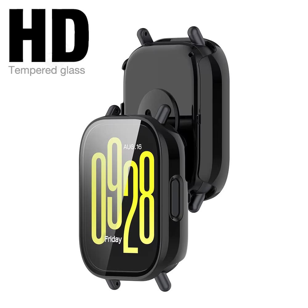 กระจกนิรภัย PC Shell สายยาง for Redmi Watch 5 Active เทปป้องกันหน้าจอ for Redmi Watch 5 Lite รูปที่ 8
