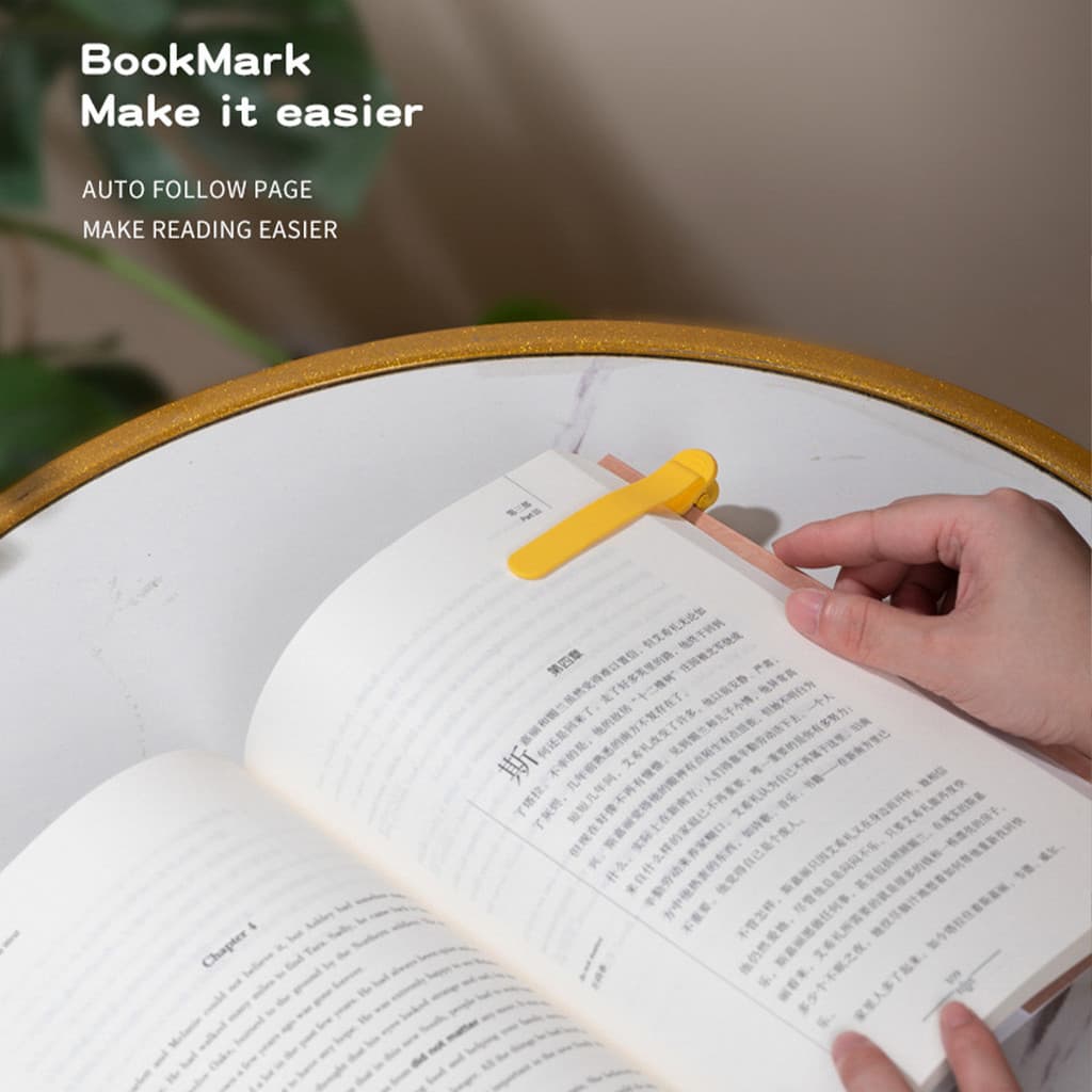 ที่คั่นหน้าหนังสือ bookmark สมาร์ทบุ๊คมาร์คซิลิโคน บุ๊คมาร์คนวัตกรรม คลิปออน บันทึกหน้าอัตโนมัติ เปิดและปิดเมื่อใดก็ได้ รูปที่ 5