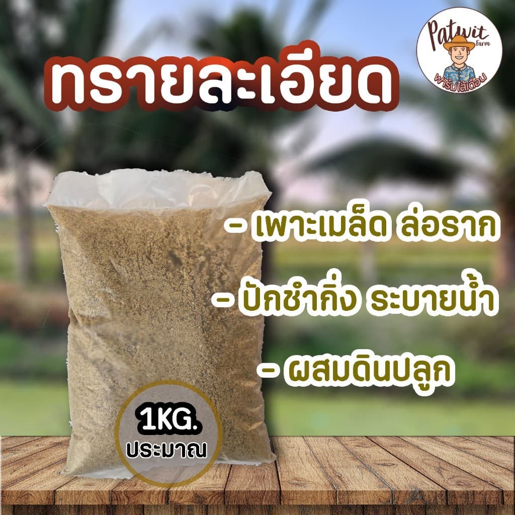 ทรายละเอียด ปลูกต้นไม้ ร่อนละเอียด เพาะเมล็ดล่อราก ปักชำ ผสมดินปลูก ไม้อวบน้ำ แคตตัส หนักประมาณ1KG. รูปที่ 3
