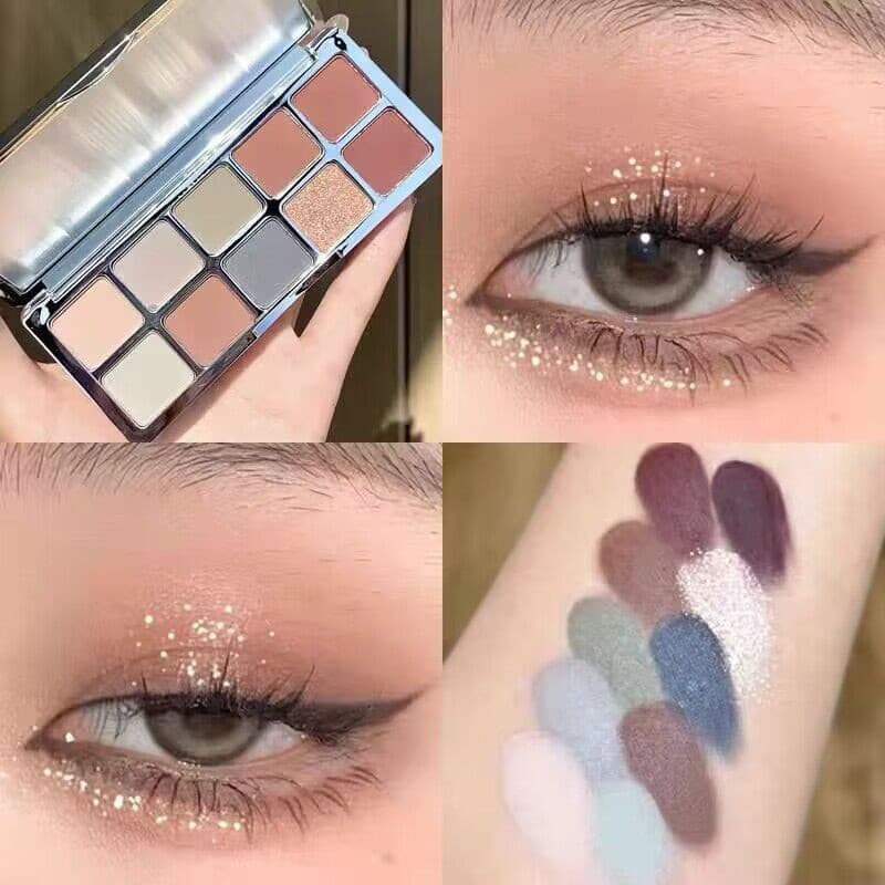 Shedella Matte Brightening Eyeshadow Palette กันน้ําและป้องกันเหงื่อ รูปที่ 6
