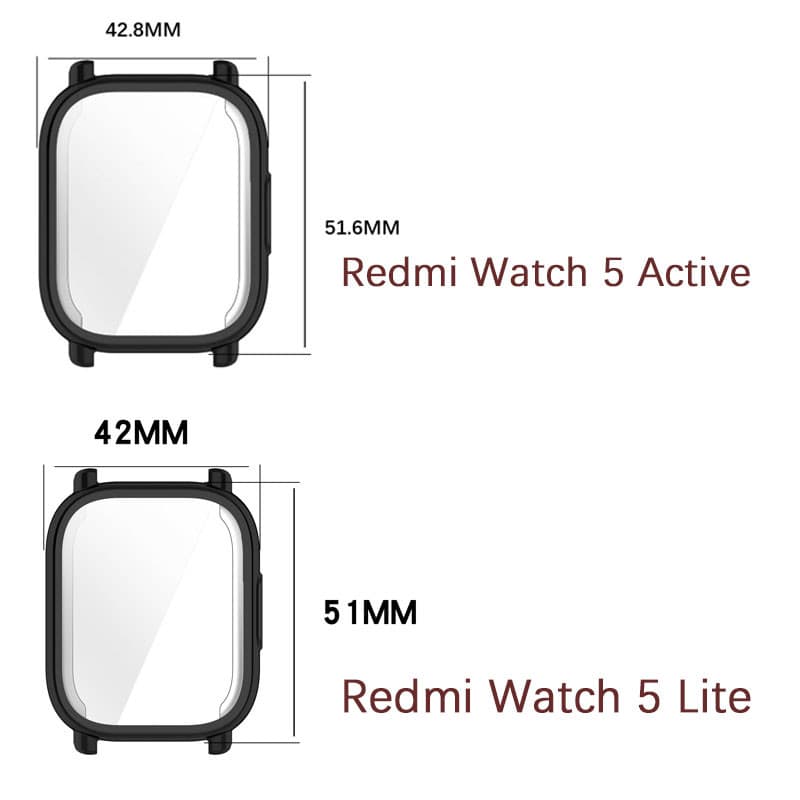 Protector Shell TPU สําหรับ Redmi นาฬิกา 5 Active / 5 Lite สมาร์ทนาฬิกากันชนสําหรับ Redmi นาฬิกา 5 / 5 eSIM Accessoress รูปที่ 2
