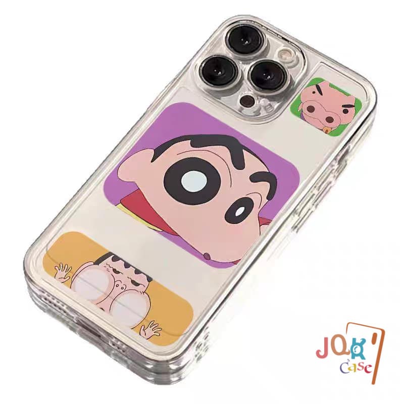น่ารัก เคส ชินจัง สำหรับ Samsung A55 A51 A05 A05S A03 A13 A12 A11 A15 A03s A30 A52 A06 A50 A32 A35 A14 A02s A20 A10s TPU รูปที่ 8