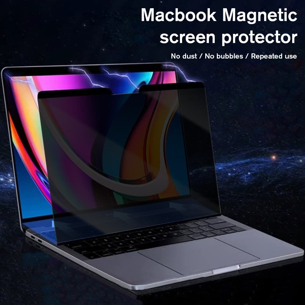 ฟิล์มป้องกันหน้าจอเพื่อความเป็นส่วนตัวระบบแม่เหล็กสำหรับMacBook Pro Air 13 14 15 16นิ้วอุปกรณ์เสริมตัวกปท็อปที่ถอดออกได้ รูปที่ 1