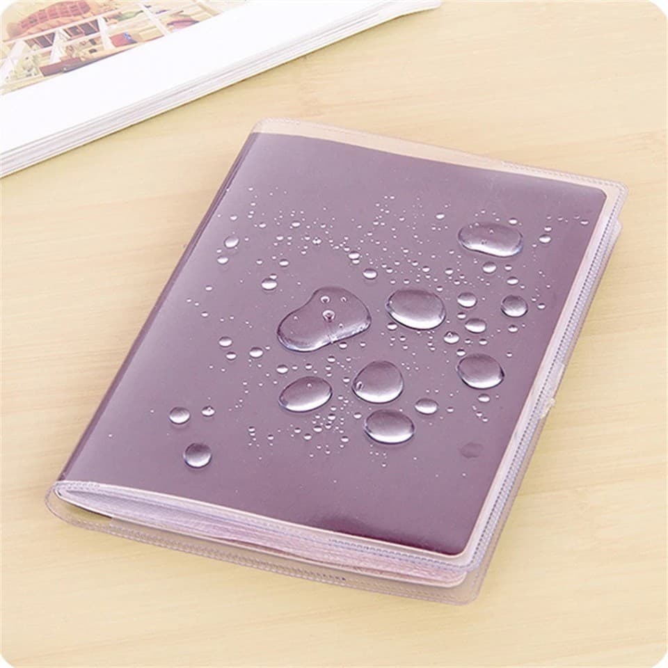ซองใส่พาสปอร์ตแบบใส ปกใส่หนังสือเดินทาง ซองใส่พาสปอร์ต กันน้ำ เคสพาสปอร์ต Passport case รูปที่ 8