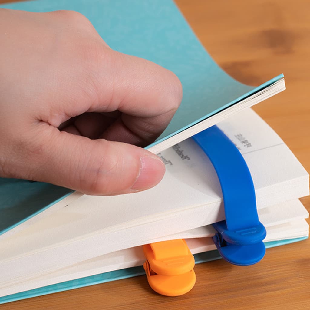 ที่คั่นหน้าหนังสือ bookmark สมาร์ทบุ๊คมาร์คซิลิโคน บุ๊คมาร์คนวัตกรรม คลิปออน บันทึกหน้าอัตโนมัติ เปิดและปิดเมื่อใดก็ได้ รูปที่ 6