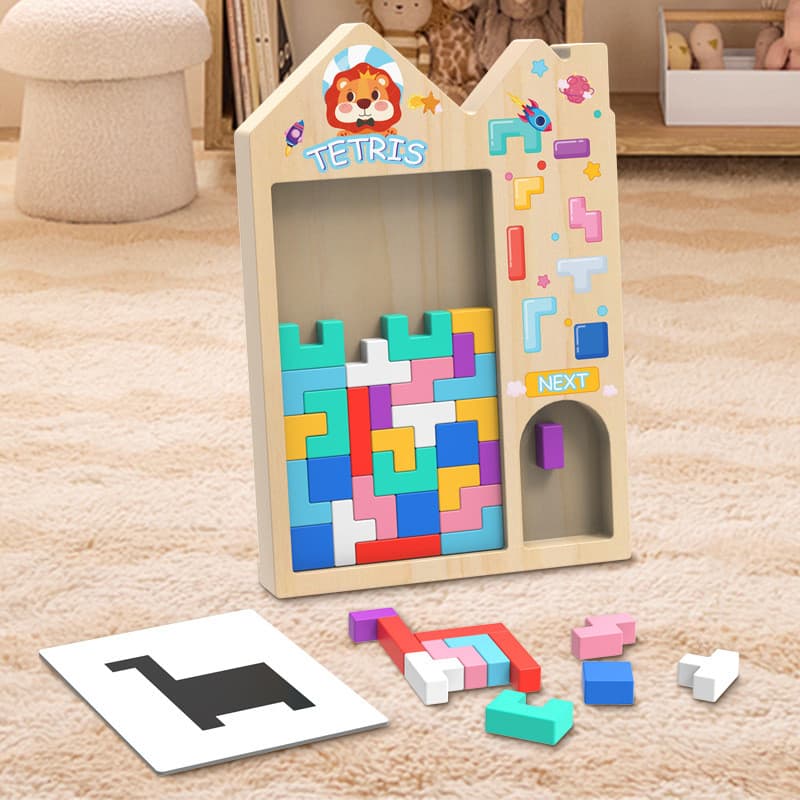 COD บล็อกของเล่น ของเล่น Tetris การซ้อนสามมิติ ของเล่นเสริมพัฒนาการเด็ก รูปที่ 3