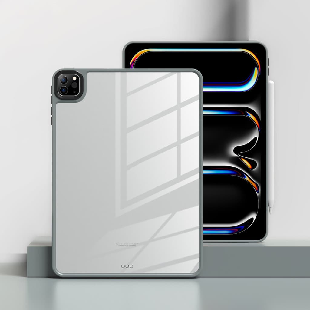 เคสiPadอะคริลิคใสสําหรับGen7 Gen8 Gen9 Air4 Air5 Air6 Pro 10.5 Air3 เจน10 Pro11ป้องกันการโค้งงอป้องกันการชนกันเคสไม่มีปก รูปที่ 7