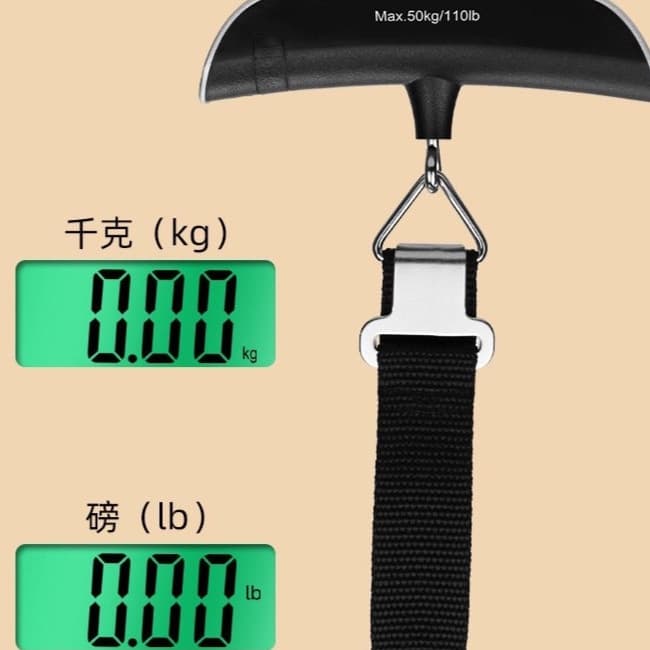 เครื่องชั่งดิจิตอลแบบพกพา เครื่องชั่งกระเป๋าเดินทาง สูงสุด40Kg เครื่องชั่งอิเล็กทรอนิกส์ รูปที่ 4