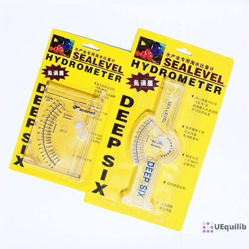 Uequilib ความแม่นยําสูงน้ําทะเล Hydrometer ปลาอัตโนมัติ Hydrometer โปร่งใสเครื่องวัดความเค็มใหม่ รูปที่ 4