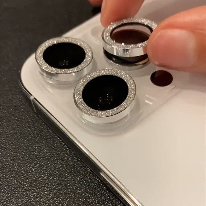 ฟิล์มเลนส์ For iPhone 11 13 16 17 Pro Max iPhone 13 14 15 Pro Max 12 13 Pro Max 16 Plus 12 13 Mini เลนส์กลิตเตอร์ รูปที่ 1