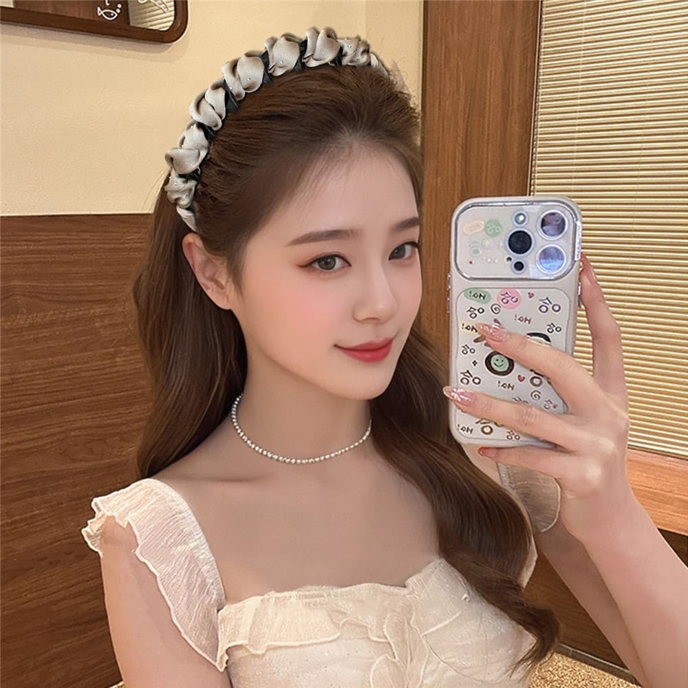 ที่คาดผมสไตล์หรูสำหรับ 여성 กันลื่นได้ดี มีการออกแบบให้สวยงาม รูปที่ 5