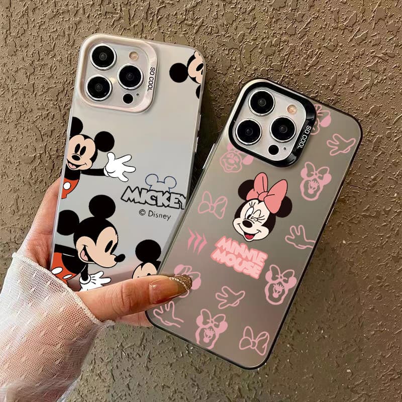 เคสโทรศัพท์แอปเปิ้ลป้องกันการชนกันป้องกันสกปรก for IPhone17 16 11 12 13 14 15ProMax XS X XR 7 8 Plus มิกกี้เมาส์น่ารัก รูปที่ 2