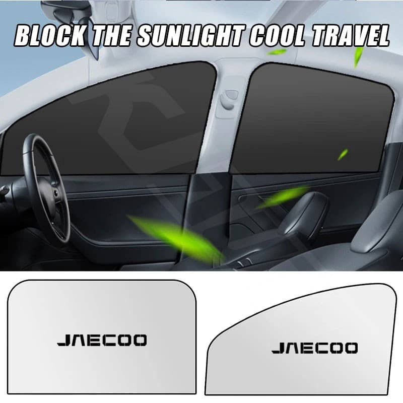 Jaecoo รถหน้าต่างด้านข้าง Sun Shade แม่เหล็ก UV Protection ผ้าม่าน Sun Shield ฝาครอบสองด้านกระจกรถยนต์บังแดดสําหรับ Chery Jaecoo J6 J7 J8 PHEV รูปที่ 4