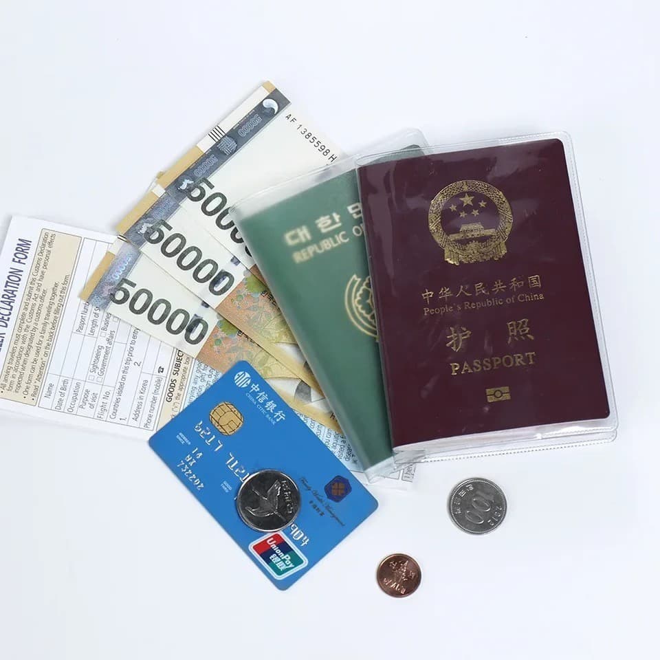 ซองใส่พาสปอร์ตแบบใส ปกใส่หนังสือเดินทาง ซองใส่พาสปอร์ต กันน้ำ เคสพาสปอร์ต Passport case รูปที่ 7