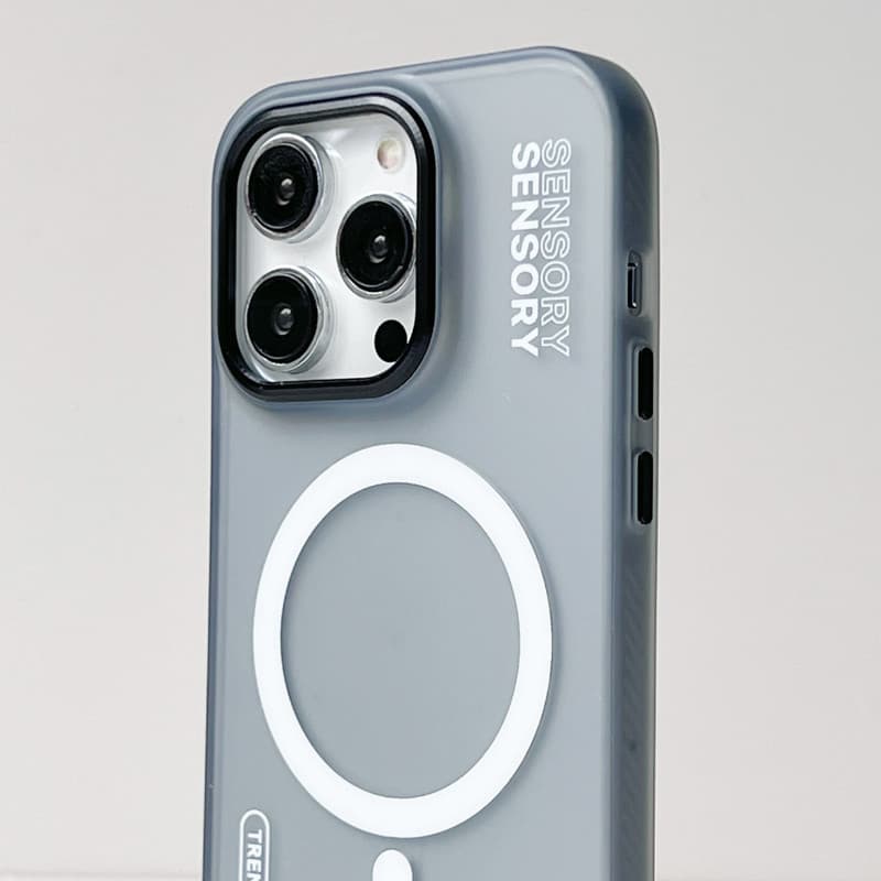 เคสโทรศัพท์แม่เหล็กโปร่งแสงสุดเท่และหรูหรา Compatible for iPhone 16 Pro Max 11 12 13 14 15 PRO MAX เคสแข็งป้องกันการตกแบบด้านเรียบง่าย รูปที่ 4
