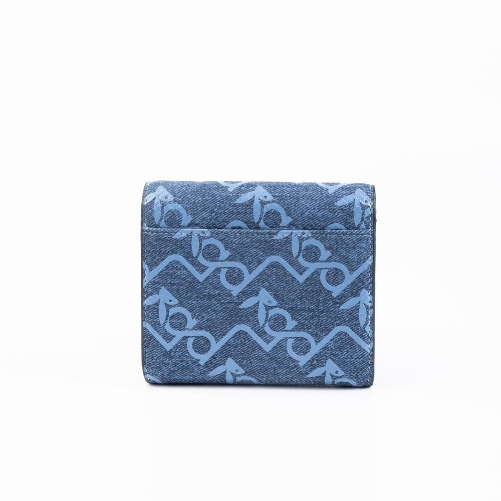 PLAYBOY รุ่น Freya Wallet on Chain กระเป๋าสตางค์ผู้หญิงใบสั้น รหัสST-WA252PB112 สกรีนลายผ้ายีนส์ รูปที่ 3