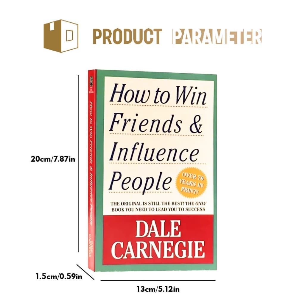 หนังสือพัฒนาตนเอง how to win friends and influence people ฉบับภาษาอังกฤษ รูปที่ 2