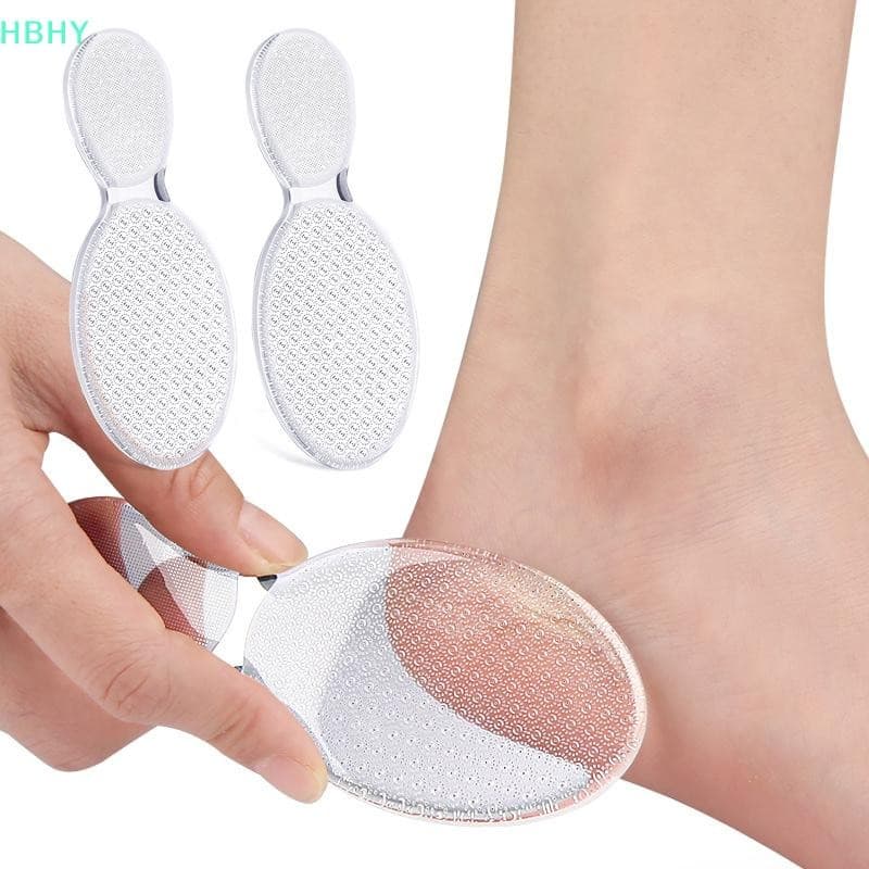HB แก้วเท้าแฟ้มแคลลัส Remover ฟุต Dead Skin Scrubber บ้าน Pedicure Foot Care เครื่องมือสําหรับ Soften Smooth Feet HY รูปที่ 8