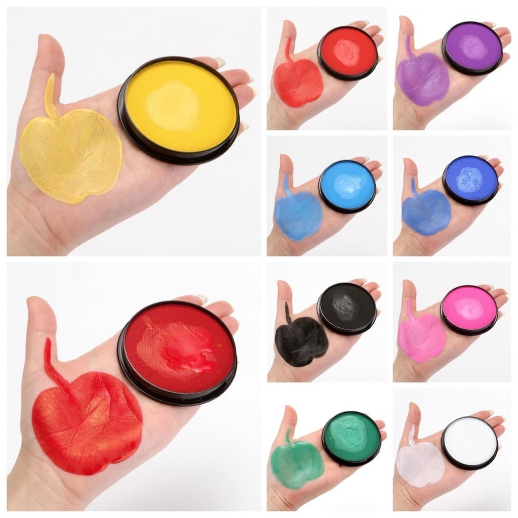 สีน้ำ ทาหน้า สีพรางหน้า เพ้นท์หน้า สีทาหน้า บอดี้เพ้นท์ กิจกรรมปาร์ตี้ ภาคสนาม ไร้สารพิษ ล้างออกง่าย เกรดพรีเมี่ยม รูปที่ 3