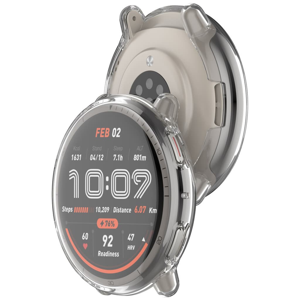 เคสกันรอย Amazfit Active 2 A2437 แบบนิ่ม ปิดจอ amazfit active2 A2437 กดเล่นปกติ รูปที่ 8
